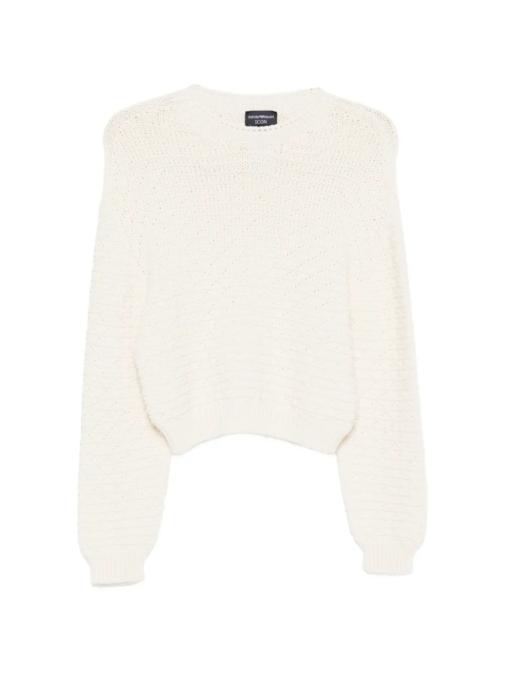 Emporio Armani textured knitted sweater - Toni neutri