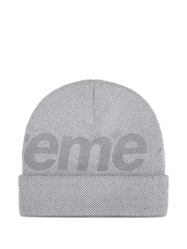 Supreme Knockout Studded Beanie Hat | Grey | FARFETCH