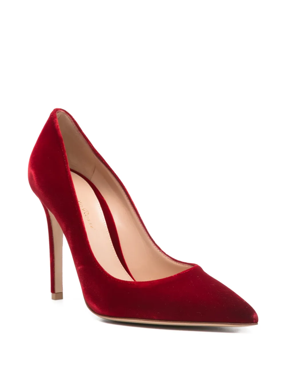 Gianvito Rossi Fluwelen pumps Rood