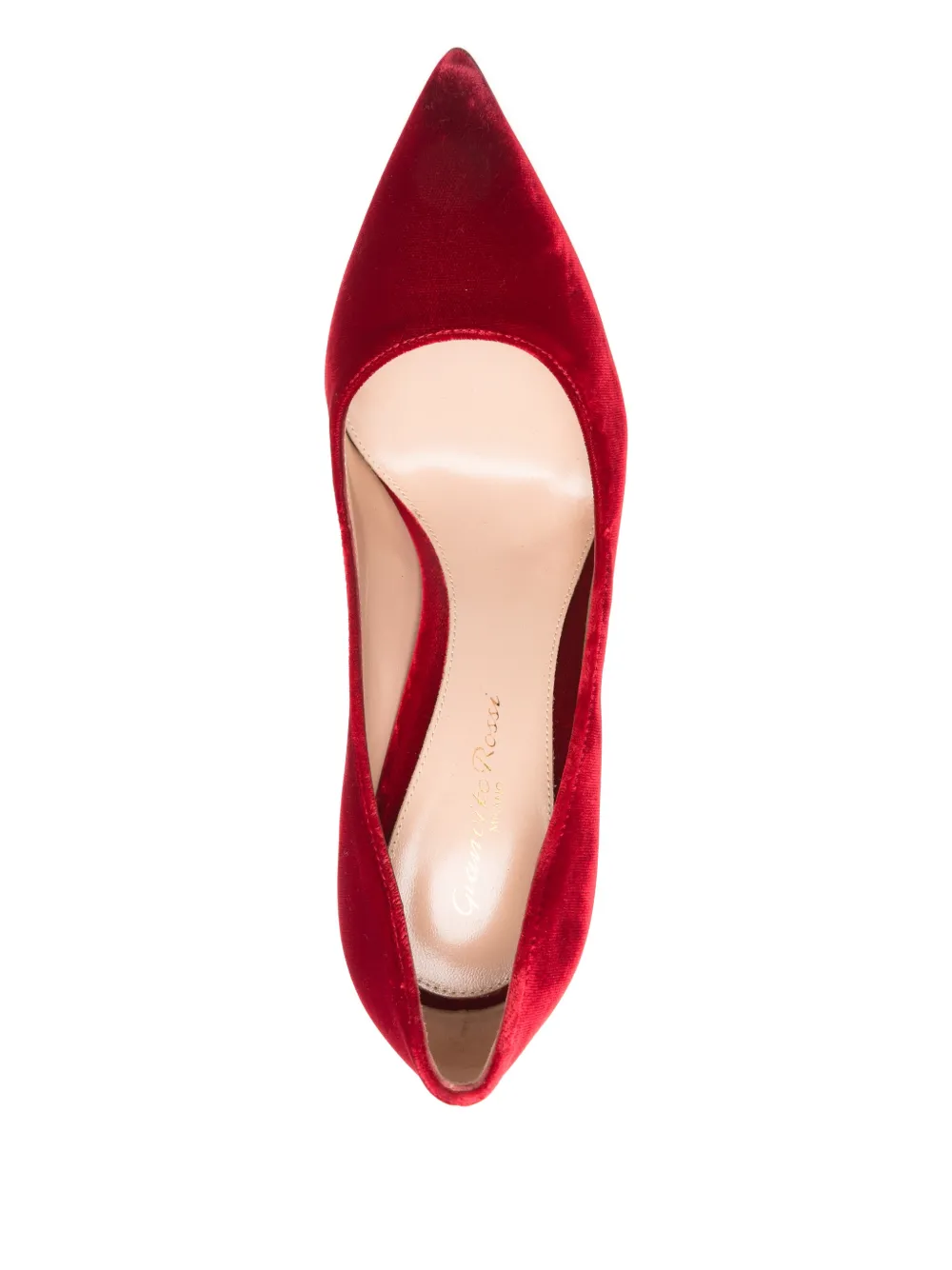 Gianvito Rossi Fluwelen pumps Rood
