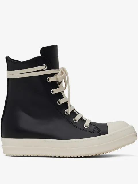 Rick Owens high-top leather sneakers