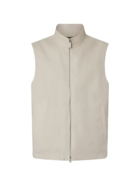Zegna zip linen vest