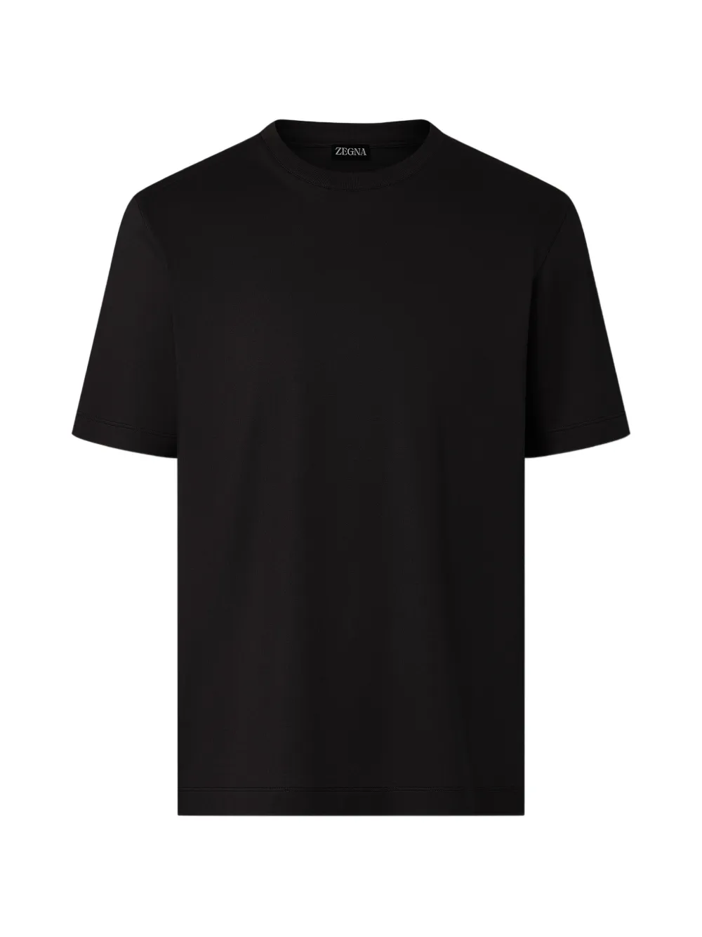 Zegna piqué cotton T-shirt - Nero