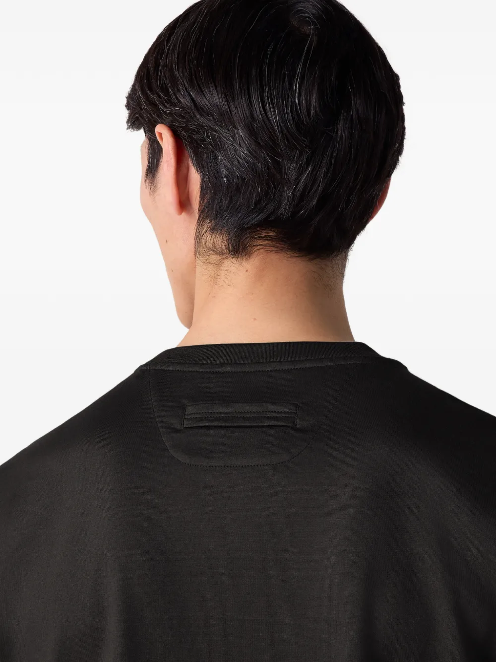 Zegna Piqué T-shirt Zwart