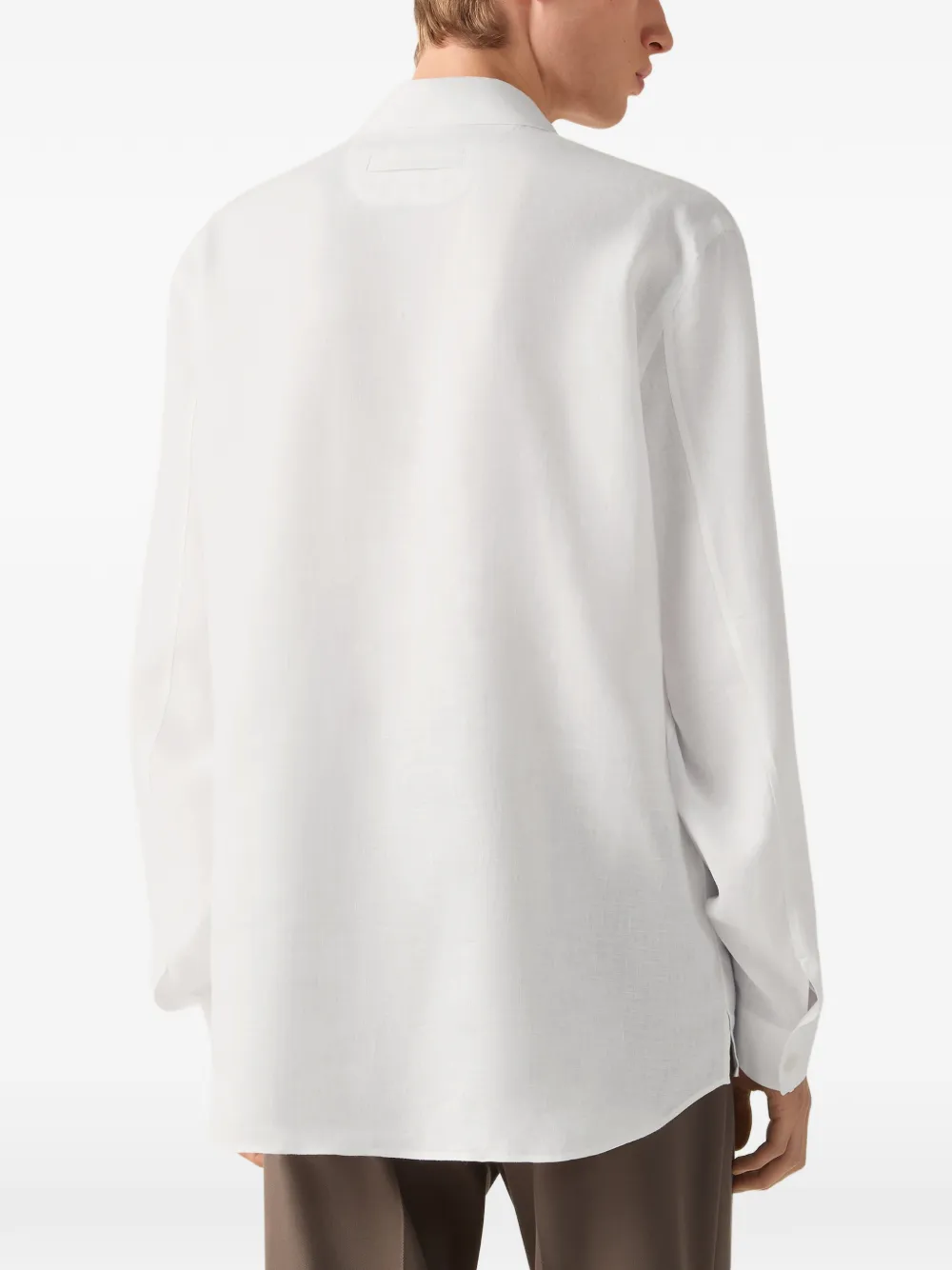 Zegna Oasi T-shirt met lange mouwen Wit