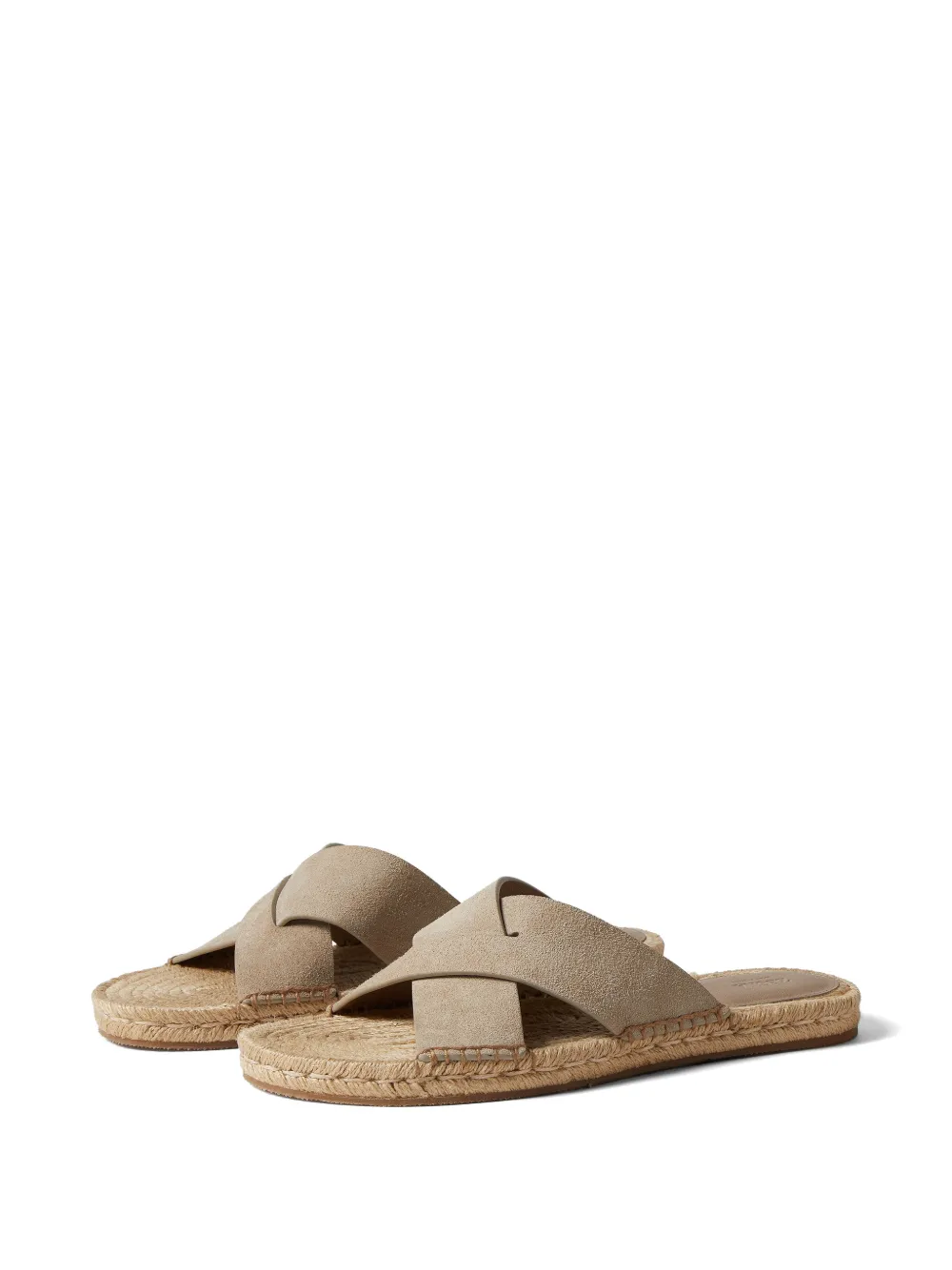 Zegna Sandalen met gekruiste bandjes Beige