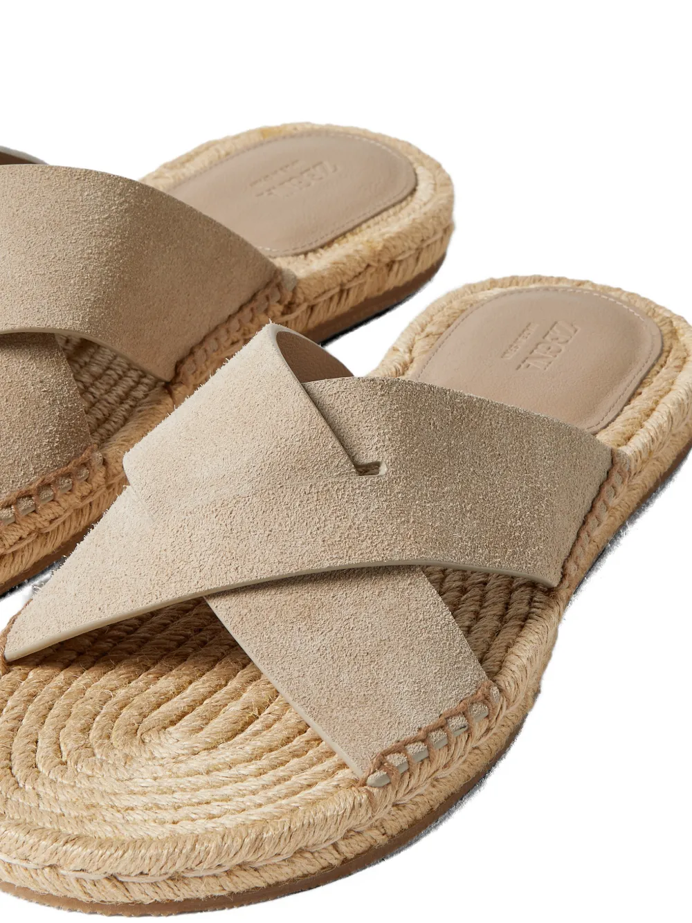 Zegna Sandalen met gekruiste bandjes Beige