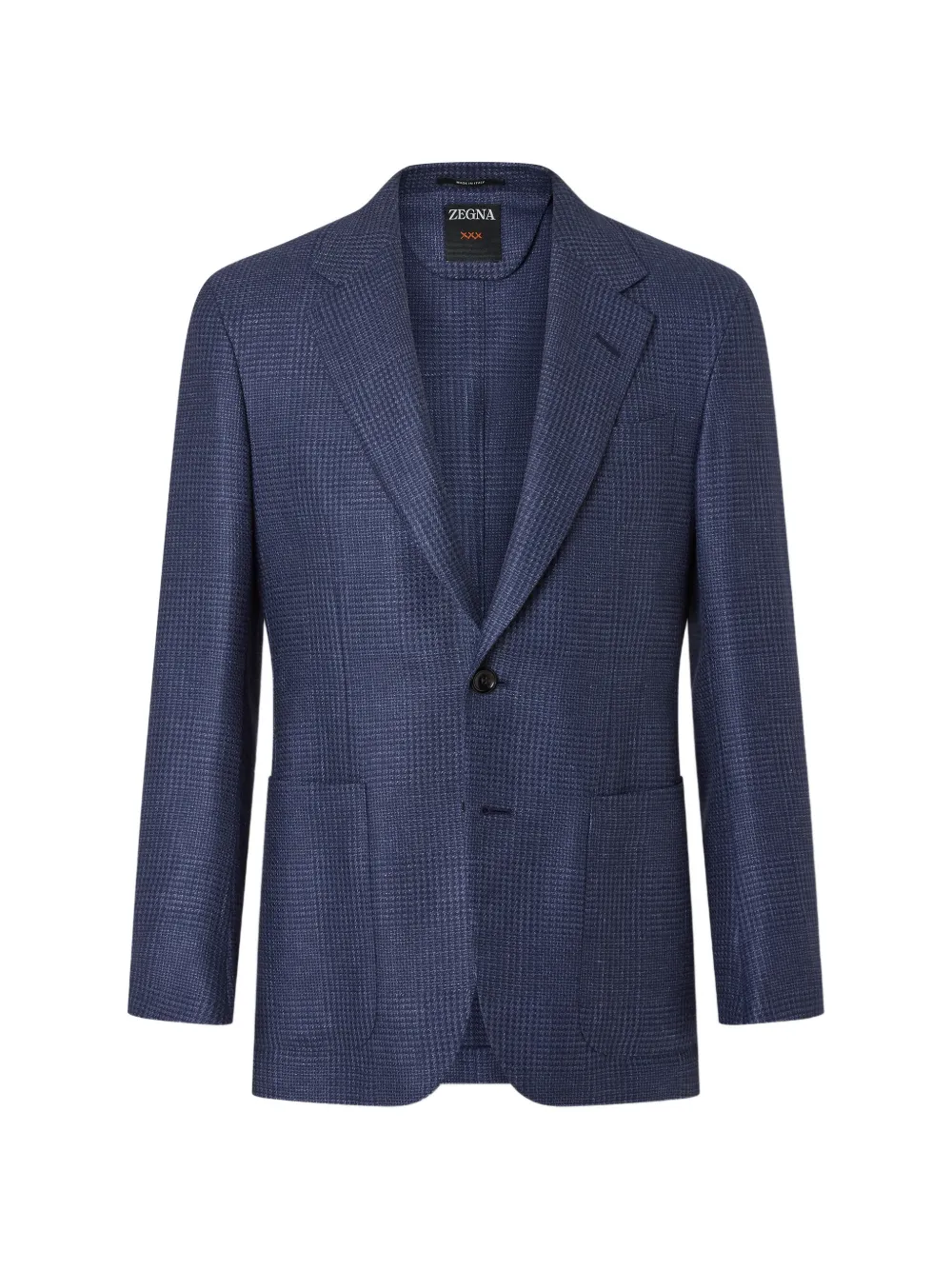 Zegna Blazer a quadri - Blu