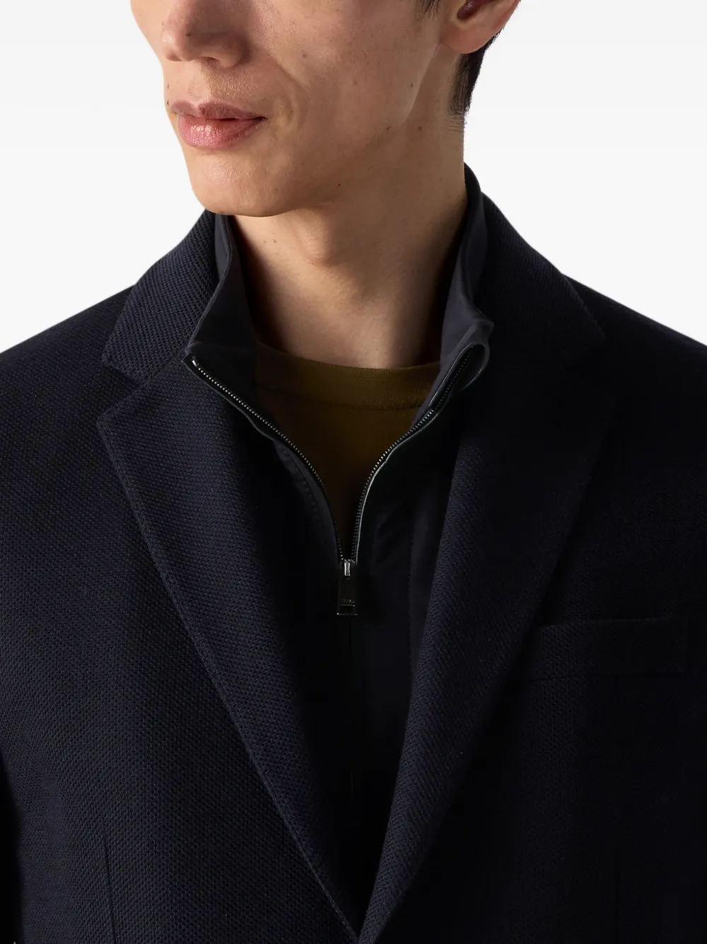 Zegna Blazer met klepzak Blauw