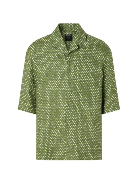 Zegna camisa con motivo estampado