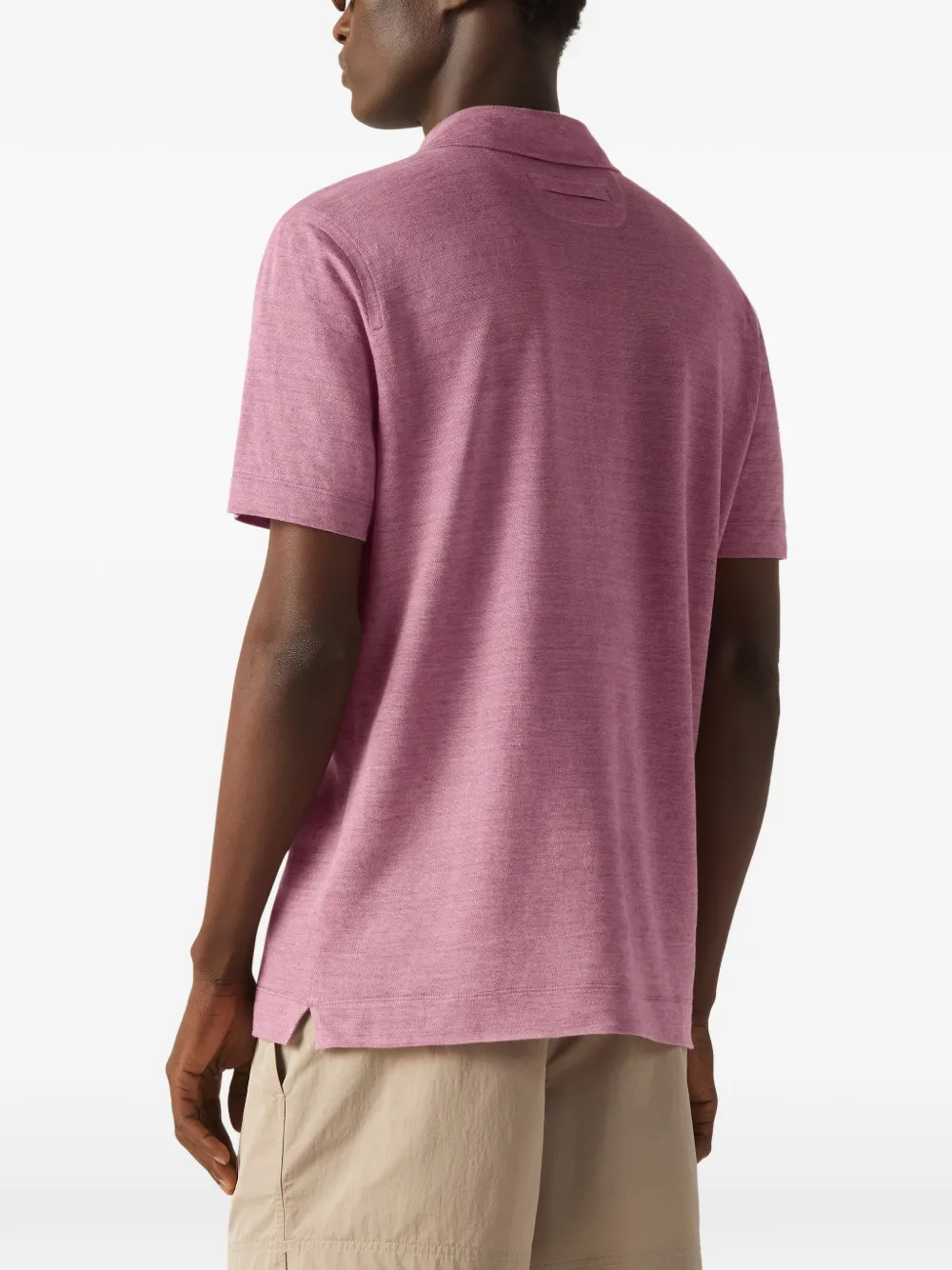 Zegna Poloshirt met korte mouwen Roze