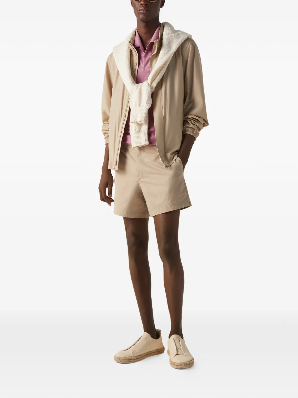 Zegna Poloshirt met korte mouwen Roze