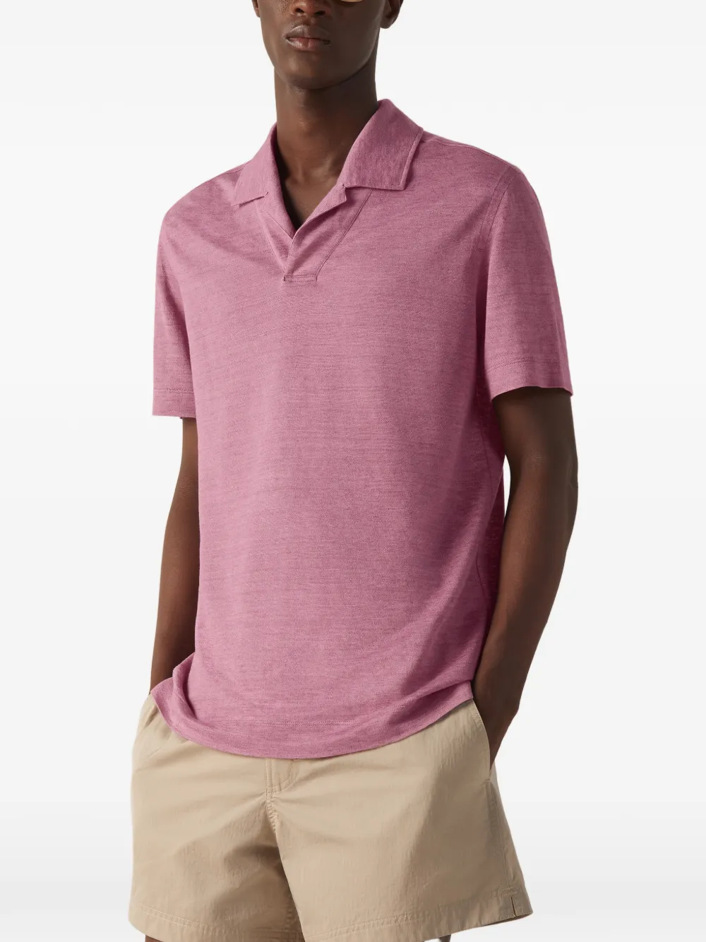 Zegna Poloshirt met korte mouwen Roze