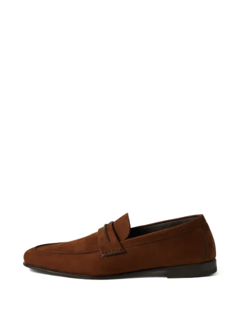 Zegna leather loafers