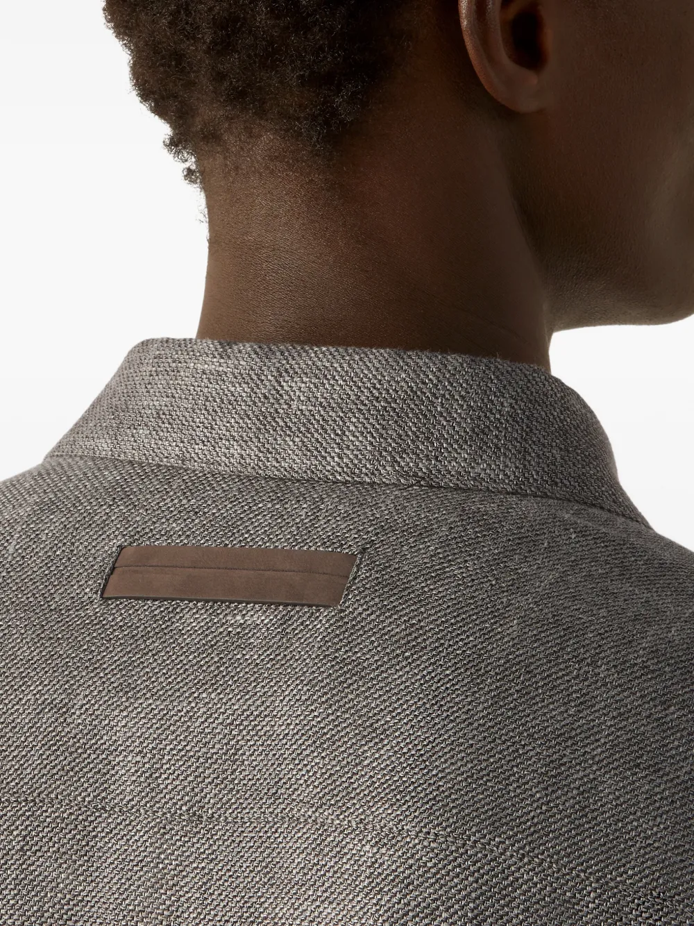 Zegna Shirtjack met knopen Bruin