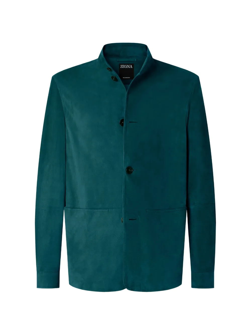 Zegna Giacca Secondskin Il Conte in pelle - Verde