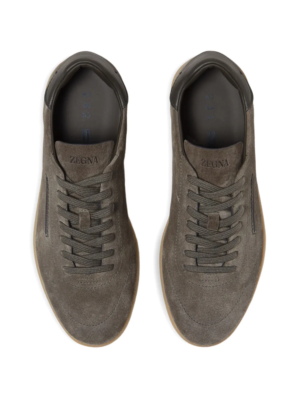 Zegna Suède sneakers Grijs