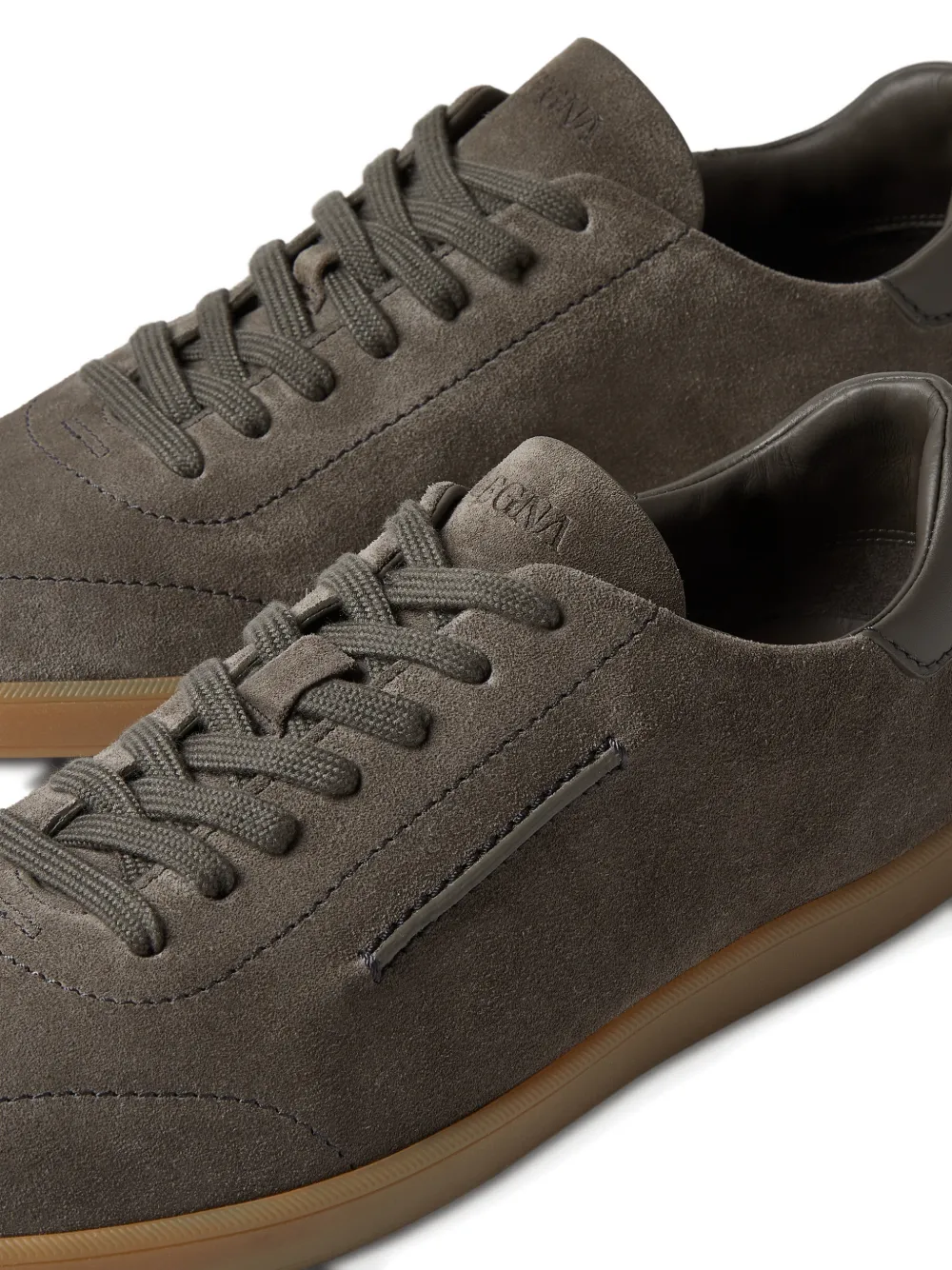 Zegna Suède sneakers Grijs