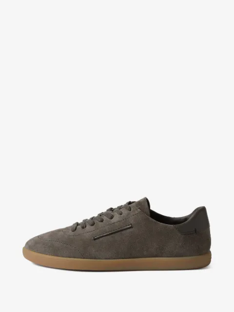 Zegna tenis de gamuza con agujetas