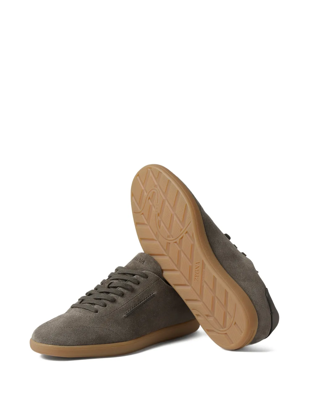 Zegna Suède sneakers Grijs