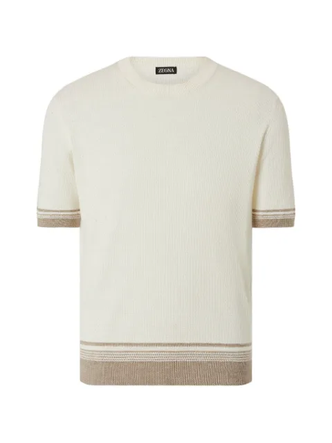 Zegna silk linen crew-neck sweater