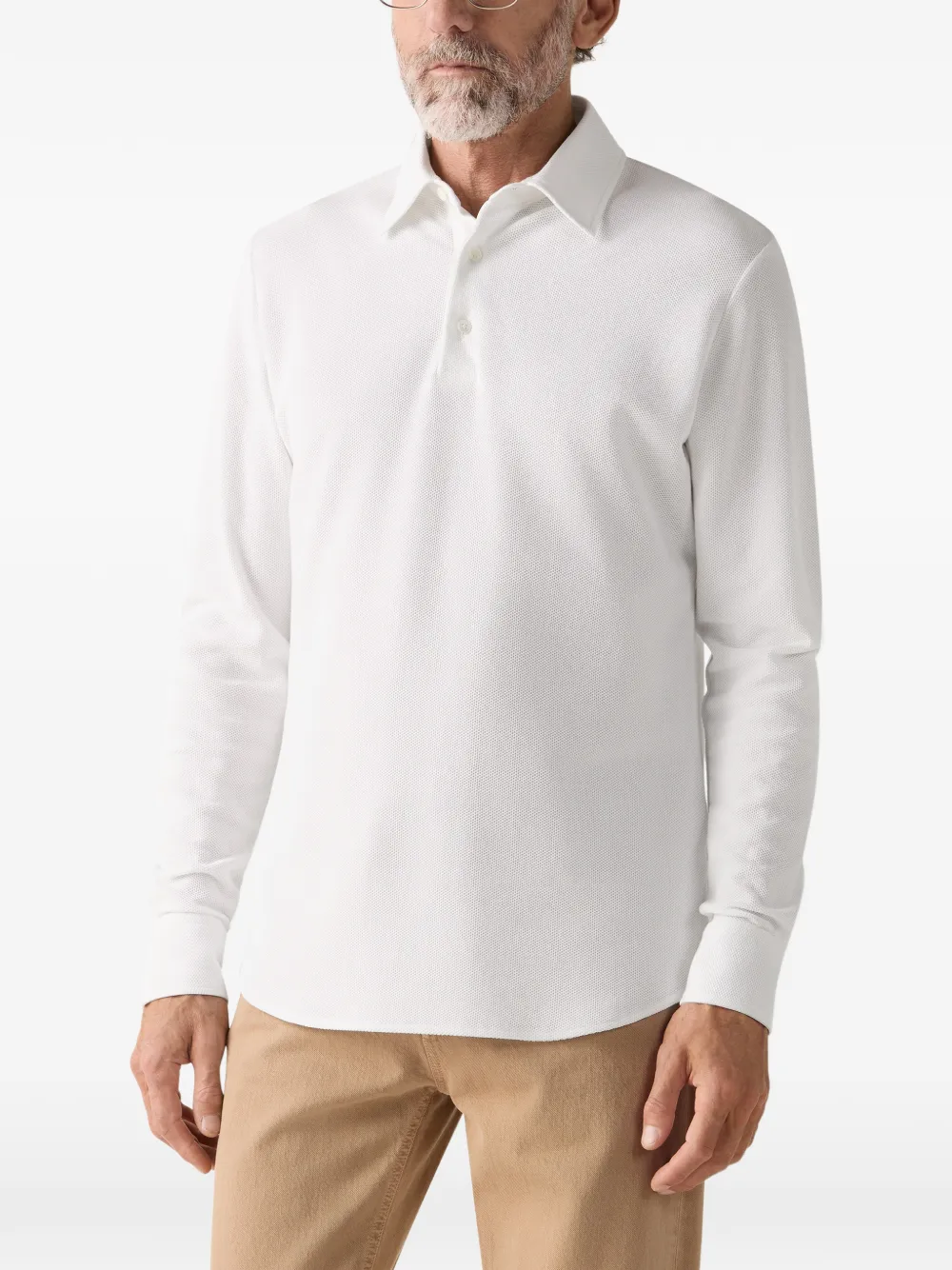 Zegna Katoenen poloshirt Wit