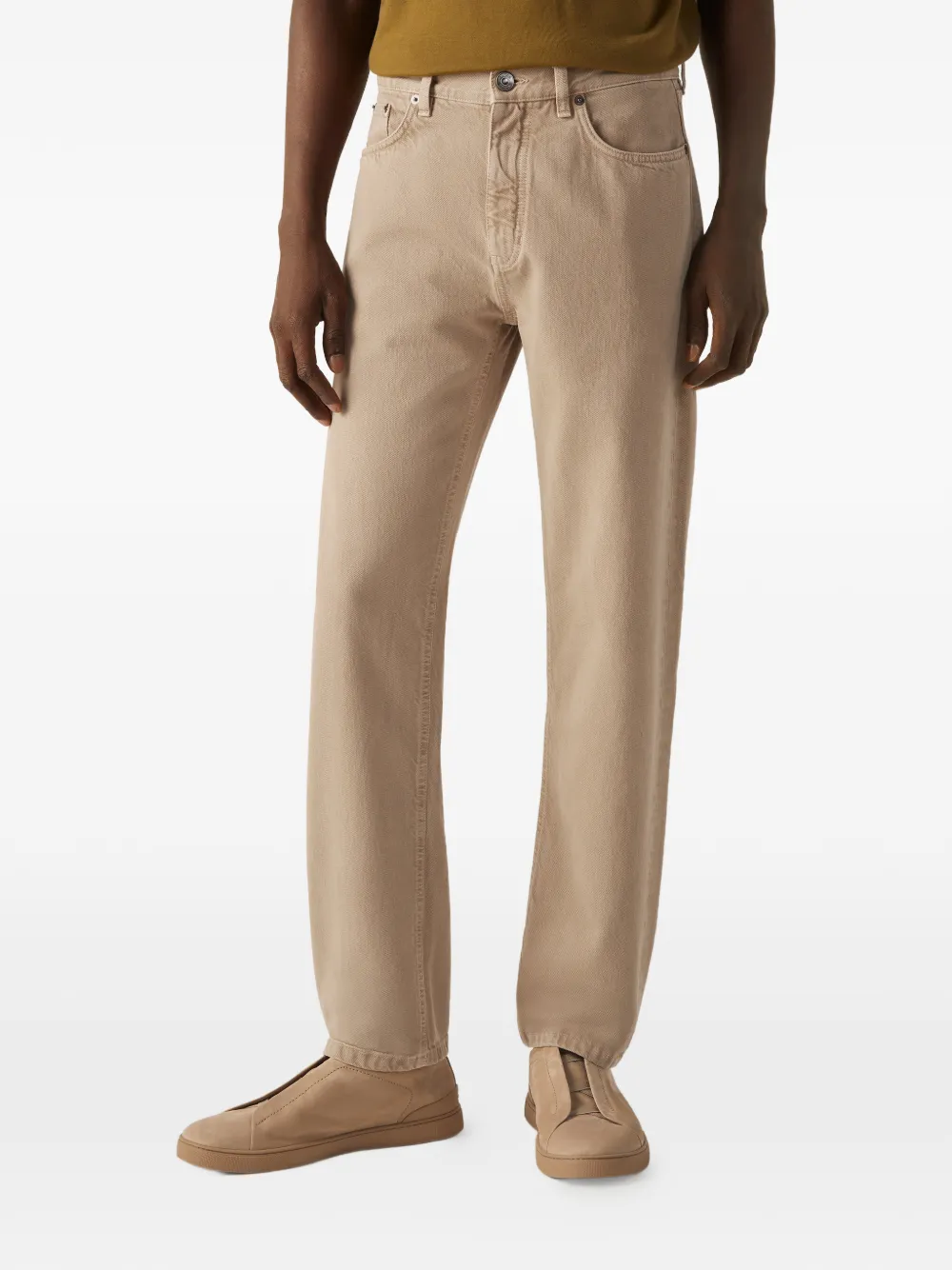 Zegna Roccia katoenen broek Beige
