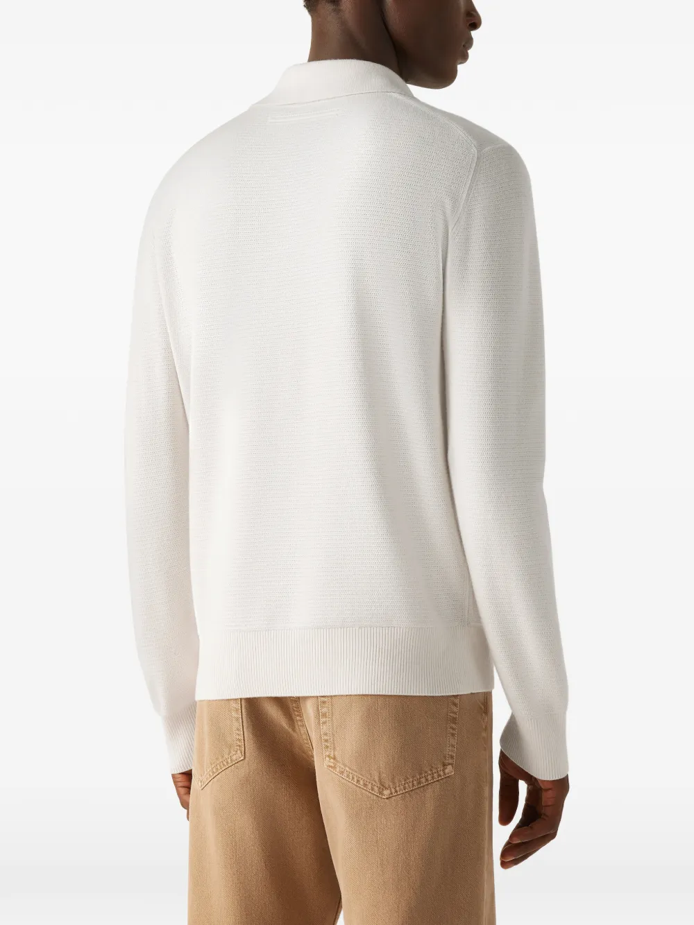 Zegna T-shirt met polokraag Wit