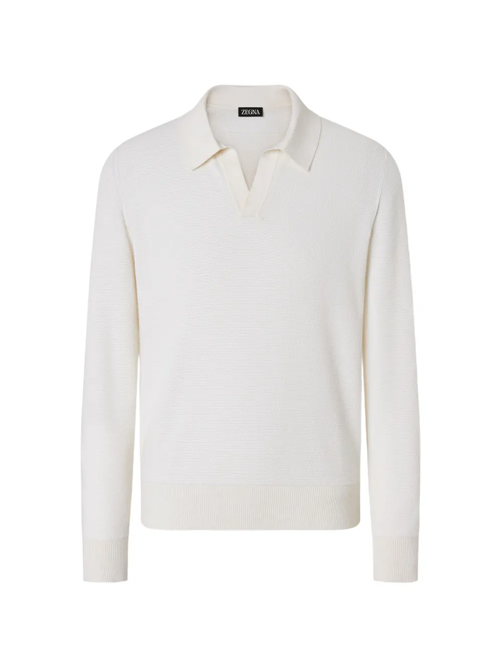 Zegna T-shirt con colletto polo - Bianco