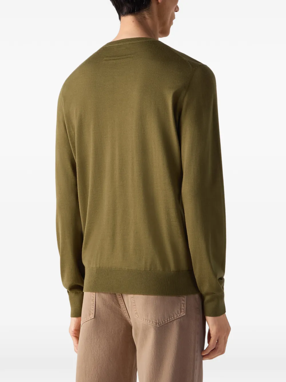  Zegna Crew-neck Sweater - Green 