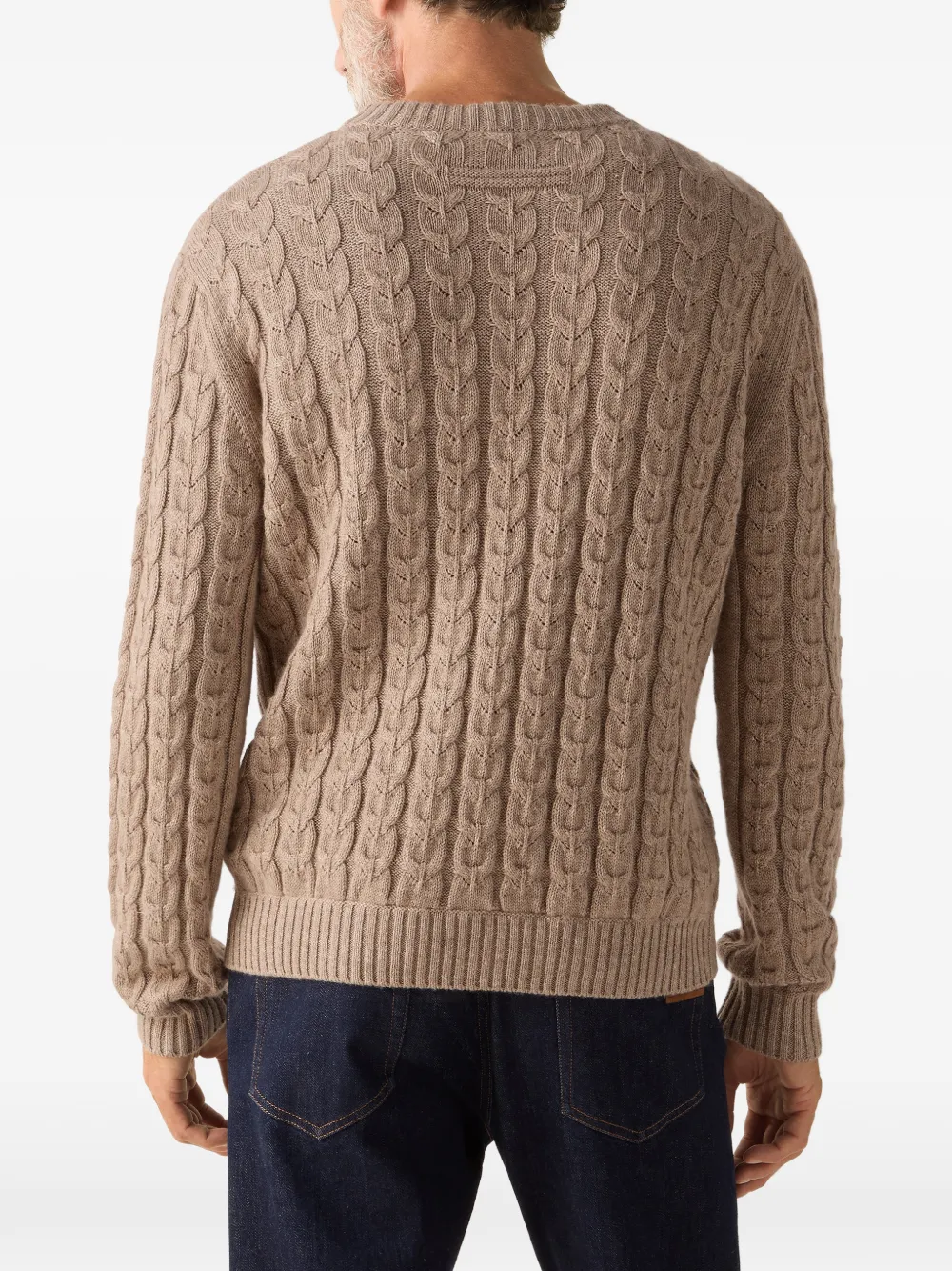 Zegna Trui met ronde hals Beige