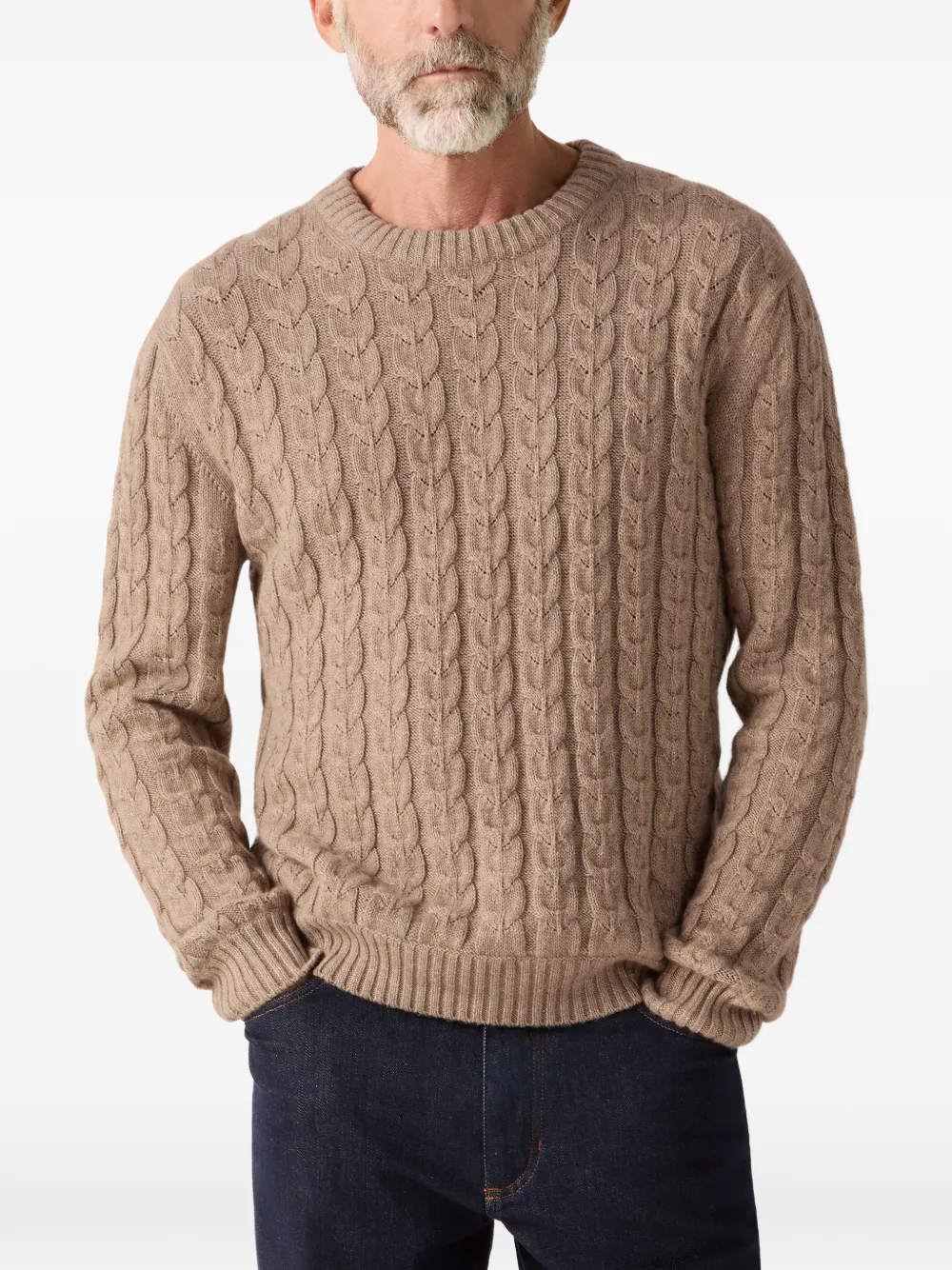  Zegna Crew-neck Sweater - Neutrals 
