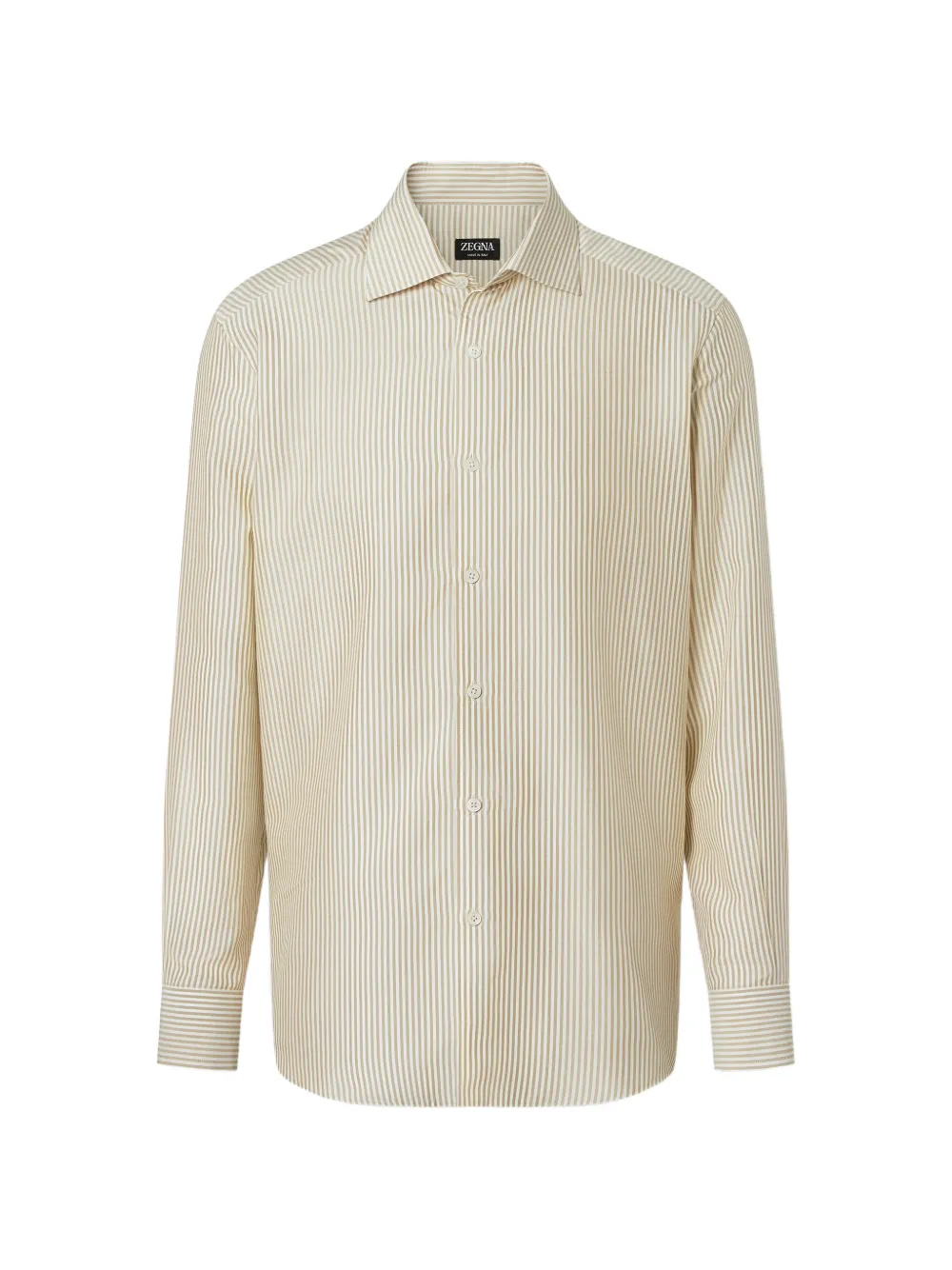 Zegna Camicia a righe in seta - Toni neutri
