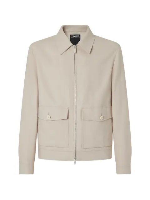 Zegna patch-pocket blouson jacket
