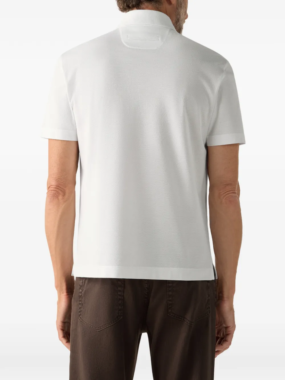 Zegna Poloshirt met korte mouwen Wit