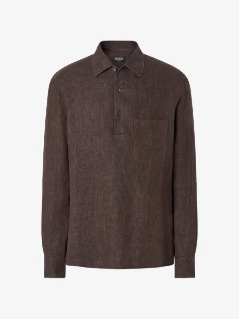 Zegna Oasi linen polo shirt