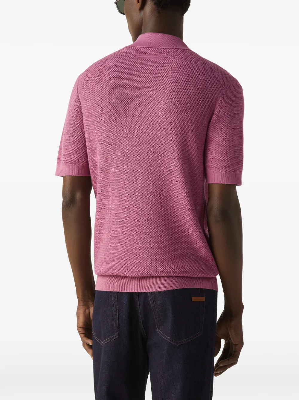Zegna Katoenen poloshirt Roze