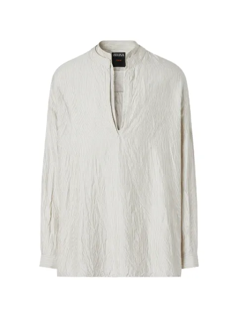 Zegna striped silk shirt