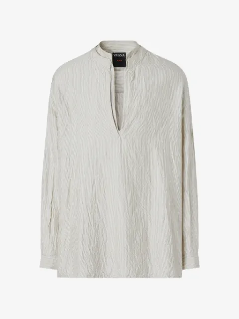 Zegna striped silk shirt