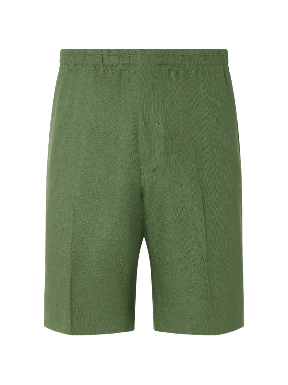 Zegna Shorts elasticizzati Oasi Lino - Verde