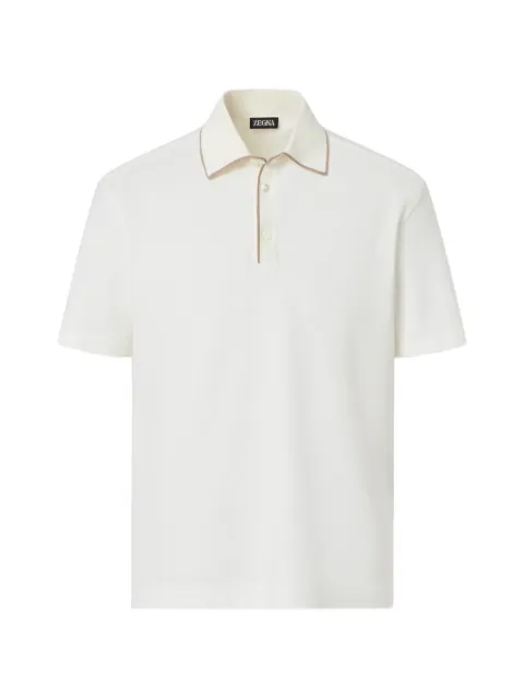 Zegna playera tipo polo texturizada