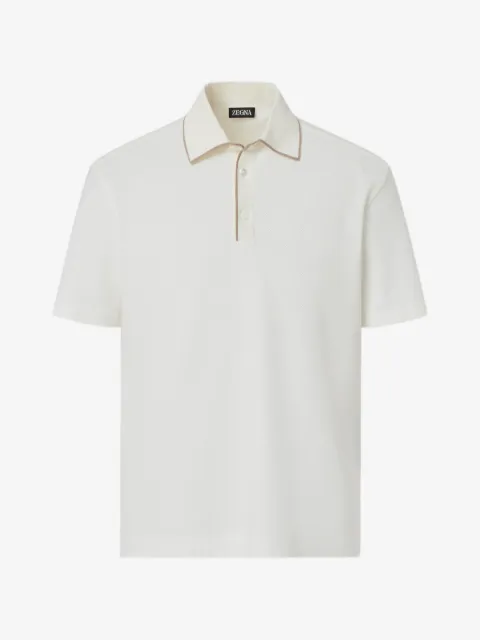 Zegna textured polo shirt