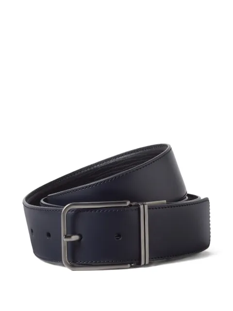 Zegna cinturón reversible de piel