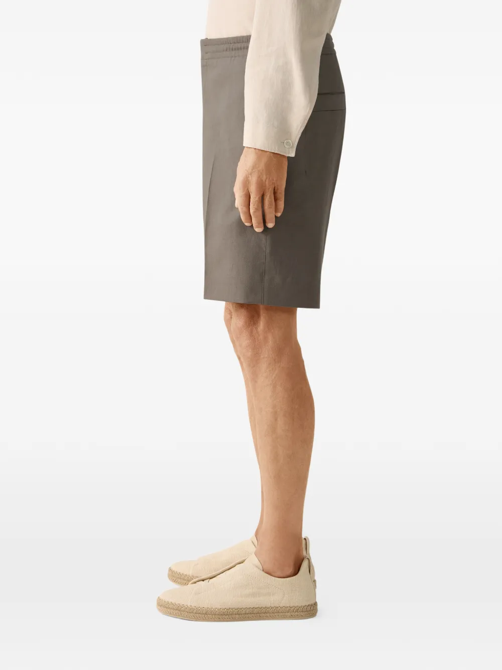 Zegna Oasi Lino shorts Grijs
