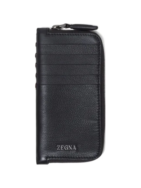 Zegna leather card case