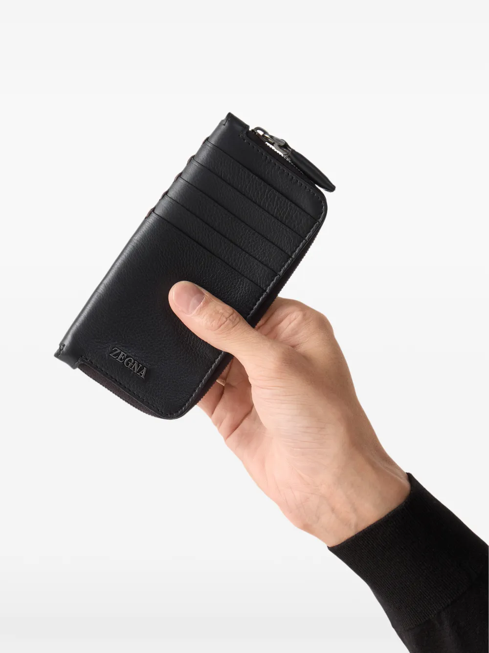 Zegna Secondskin pasjeshouder Blauw
