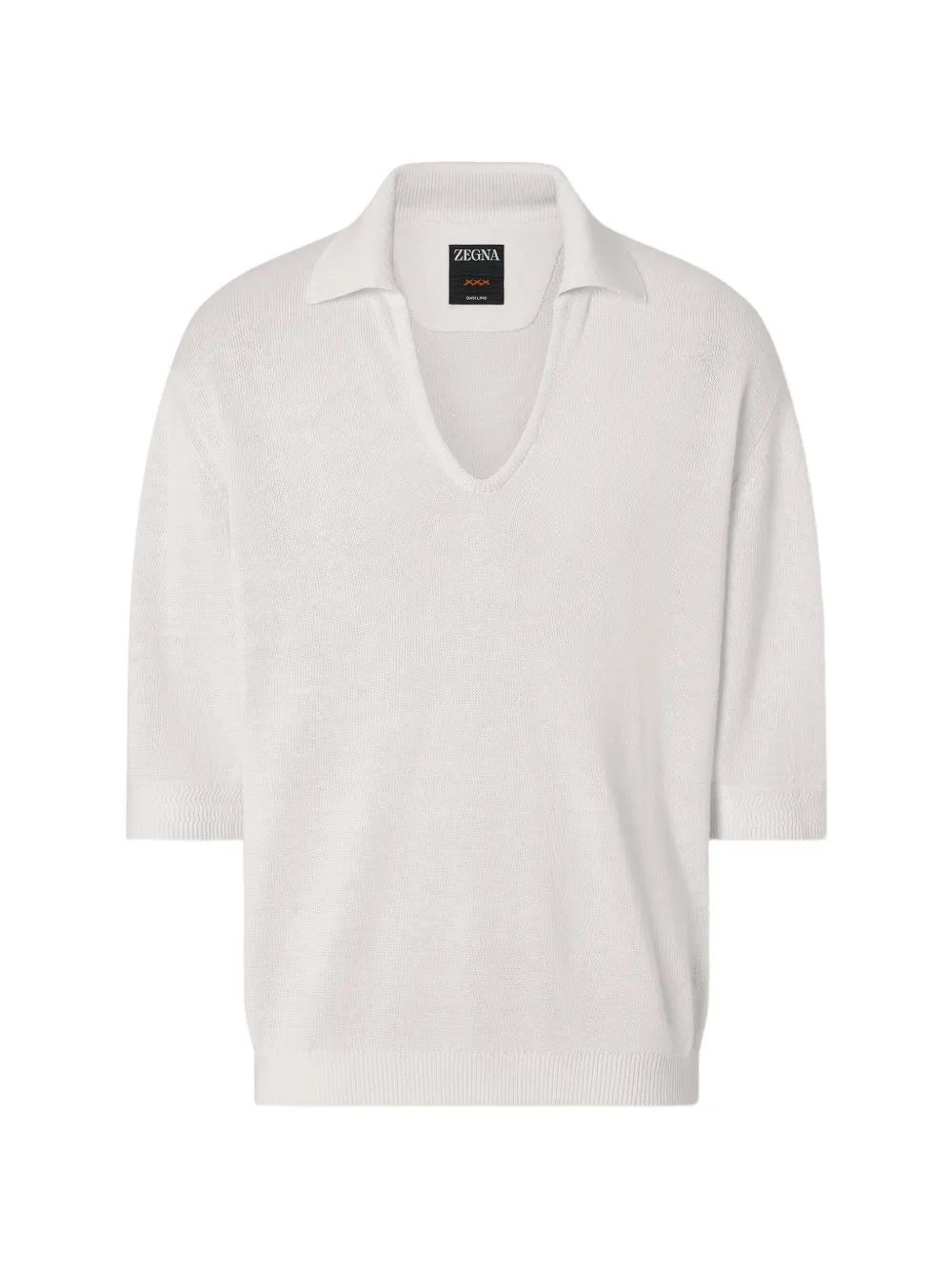 Zegna Polo Oasi Lino - Bianco