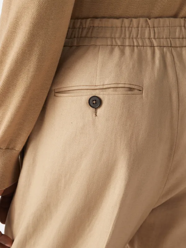Zegna Oasi Linen Trousers | Neutrals | FARFETCH JO