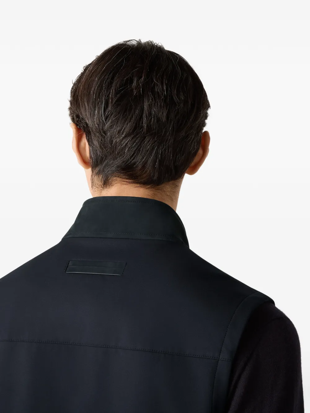 Zegna Button-up gilet Blauw