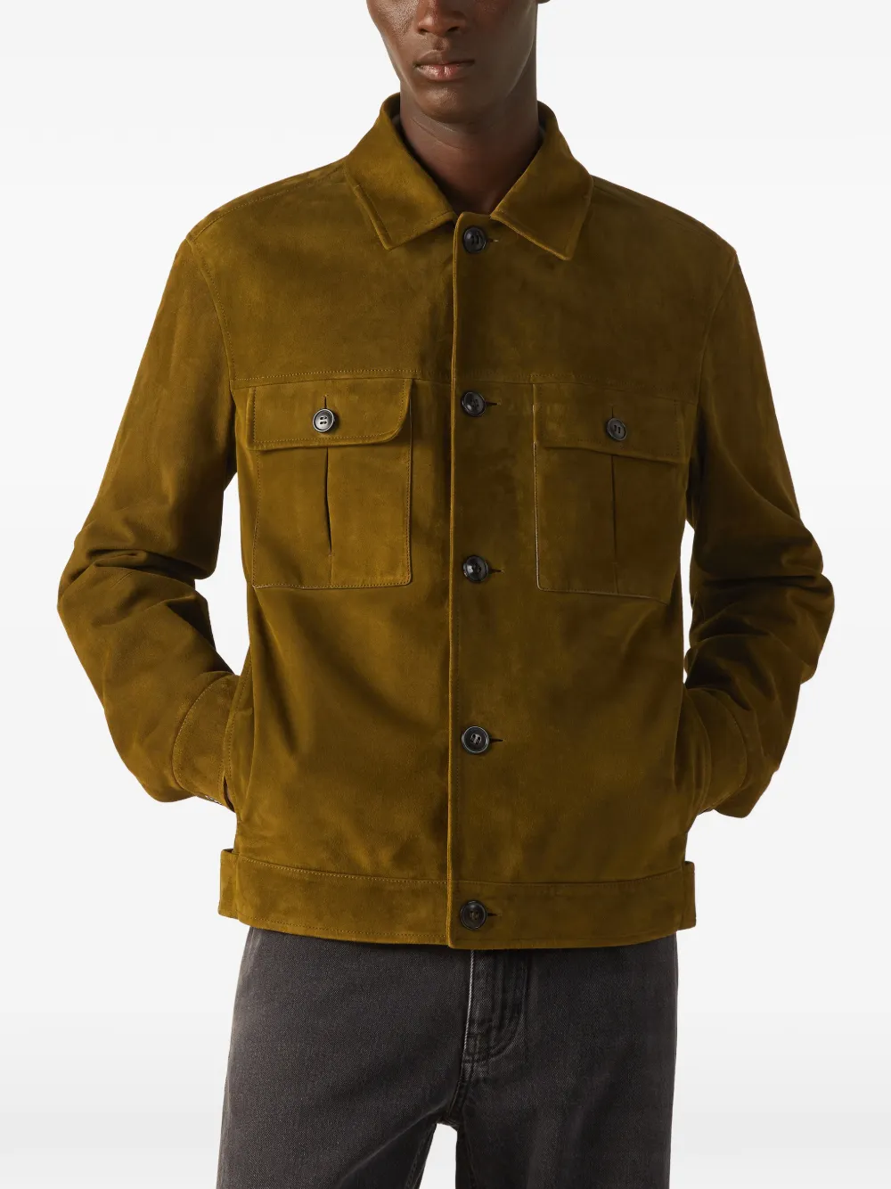  Zegna Chest-pocket Jacket - Brown 